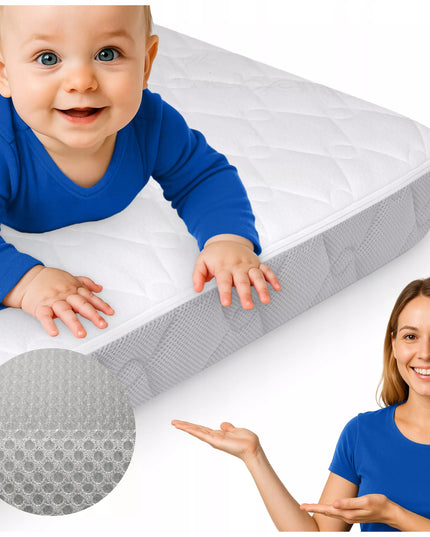 Čiužinys 120x60 Kietas Vidutinis PREMIUM Putų Čiužinys Lopšiukui 120x60