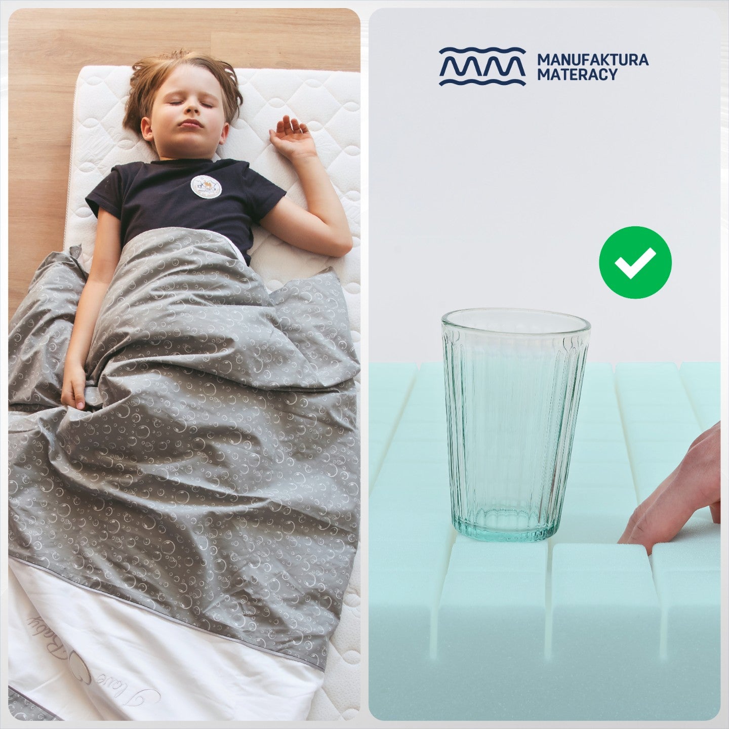 Vaikiškas čiužinys 160x80 cm iš putų, 80x160 cm, kūdikio lovytei