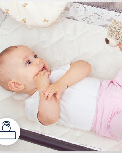 PREMIUM čiužinys Lionelo Theo lopšeliui 86x50 DYGSNIUOTAS UŽVALKALAS 3D TVIRTINIMO