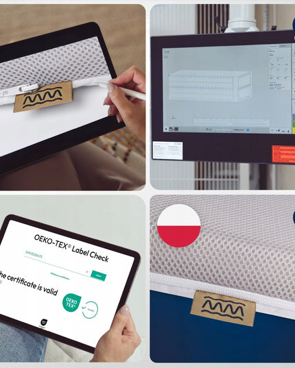 PREMIUM čiužinys Lionelo Theo lopšeliui 86x50 DYGSNIUOTAS UŽVALKALAS 3D TVIRTINIMO