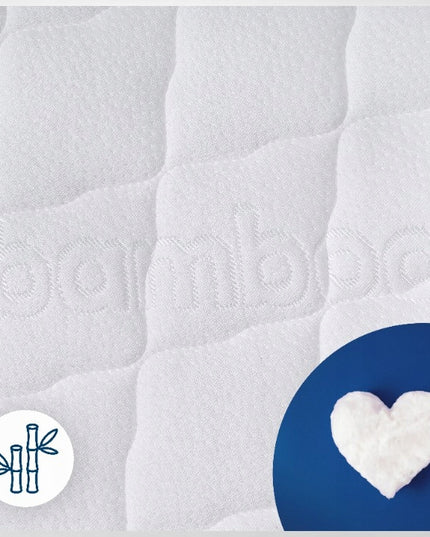 PREMIUM čiužinys Lionelo Theo lopšeliui 86x50 DYGSNIUOTAS UŽVALKALAS 3D TVIRTINIMO