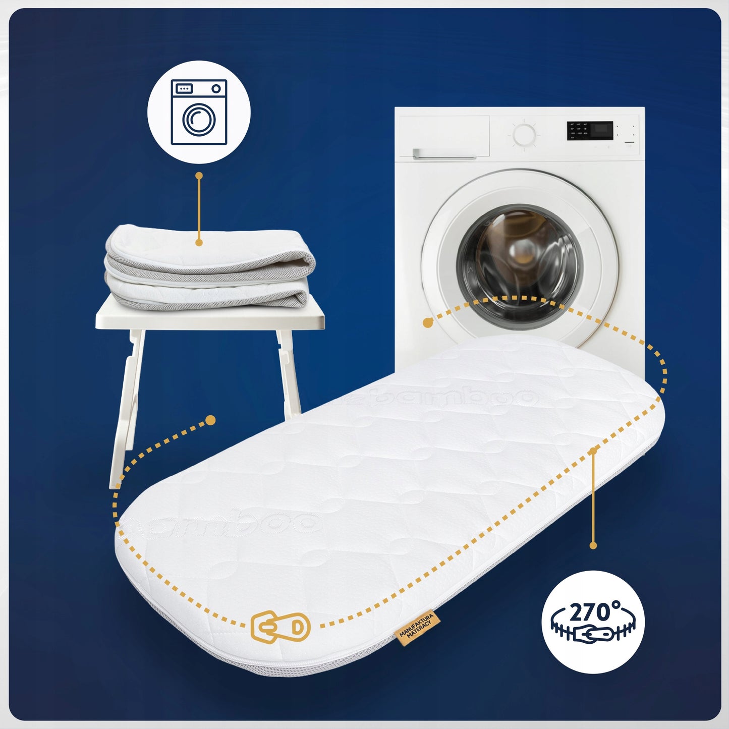 Kietas putplasčio čiužinys Chicco Baby Hug 4in1 lopšiukui