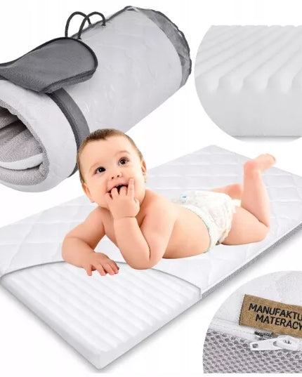 Kelioninis čiužinys Kinderkraft Leody, čiužinys Kinderkraft Joy 120x60