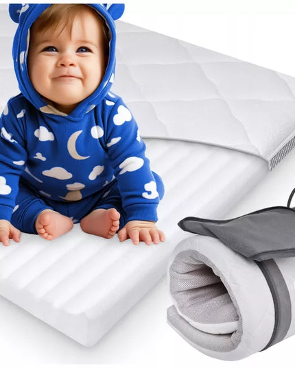 Kelioninis čiužinys Kinderkraft Leody, čiužinys Kinderkraft Joy 120x60
