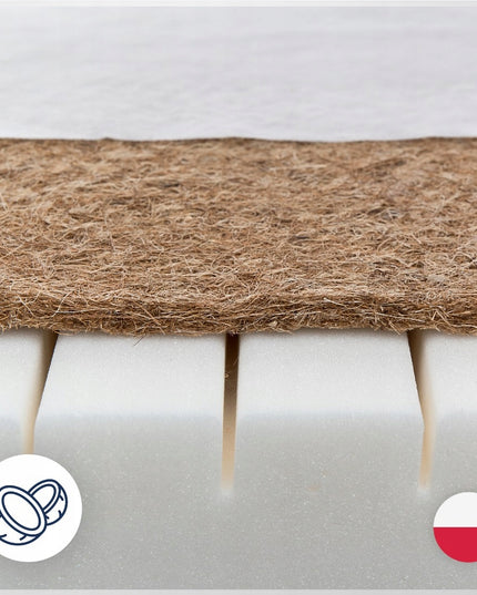 Lovytės čiužinys 120x60 Kokosinis vaikiškas čiužinys H2 H3 60x120 cm Kokosas