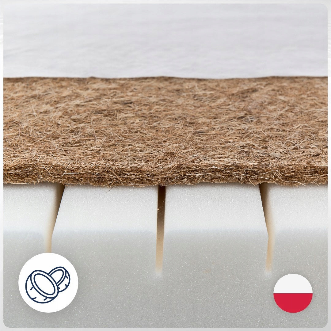 Lovytės čiužinys 120x60 Kokosinis vaikiškas čiužinys H2 H3 60x120 cm Kokosas