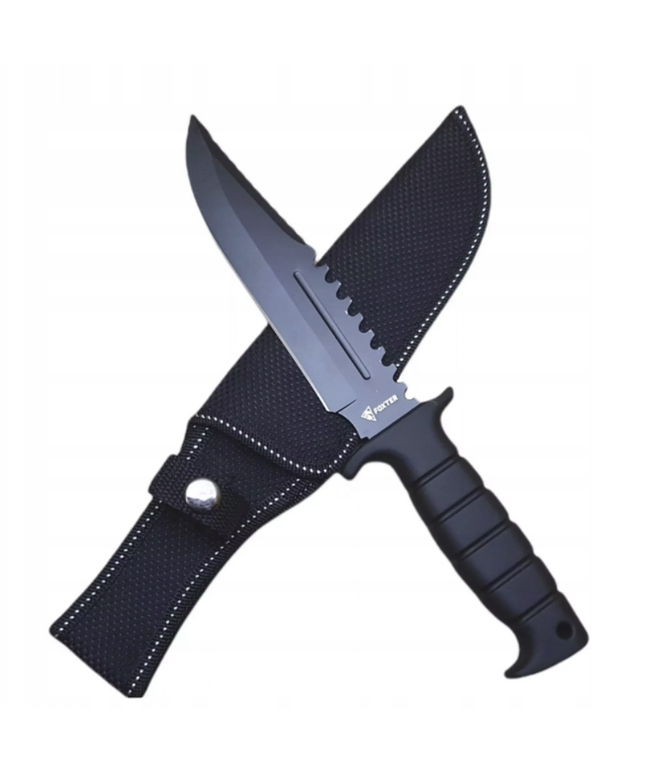 Medžioklinis, turistinis peilis "FINKA" – taktinės paskirties, 29 cm + dėklas