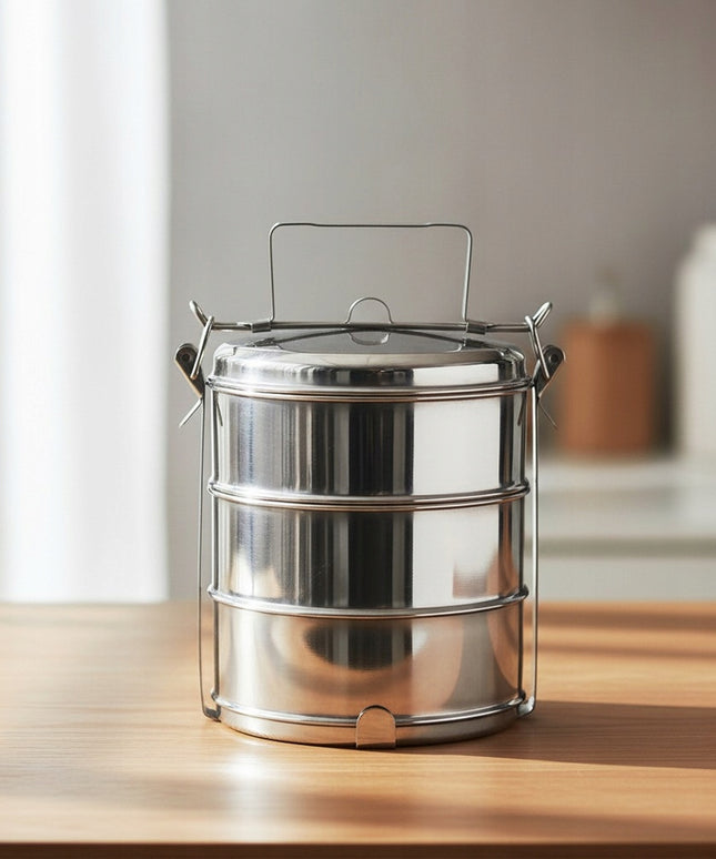 3 pakopų "pietų" dėžutė maistui nešti 3x1L