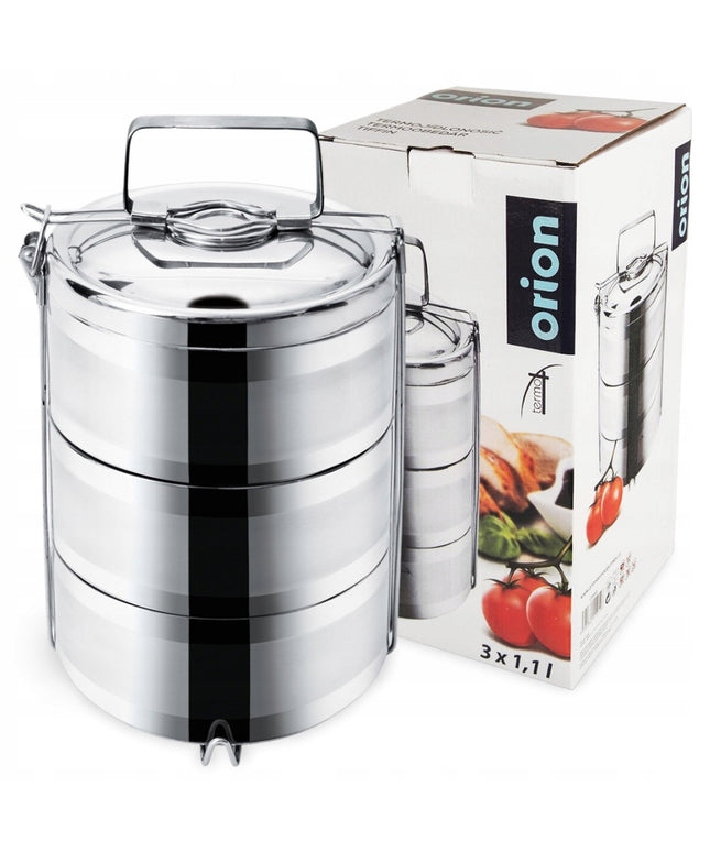 3 LYGIŲ TERMINIS MAISTO INDAS KETURIEMS MAISTO PORCIJOMS (pietų dėžutė, termosas maistui)