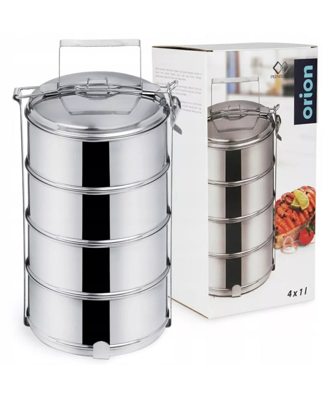 4 LYGIŲ maisto dėžutė maistui gabenti pietums 4x1L