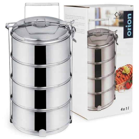 4 LYGIŲ maisto dėžutė maistui gabenti pietums 4x1L