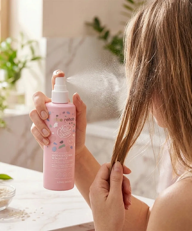 HairBoom lyginamasis ir maitinamasis purškiklis pažeistiems plaukams su peptidais