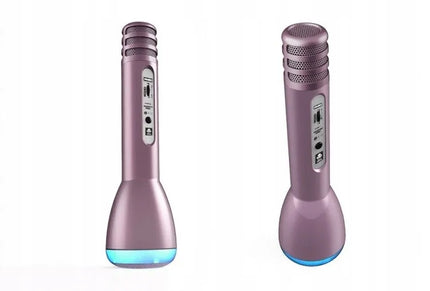 iDance PM71 „Bluetooth“ karaokės mikrofonas, rožinio aukso spalvos