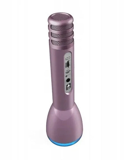iDance PM71 „Bluetooth“ karaokės mikrofonas, rožinio aukso spalvos
