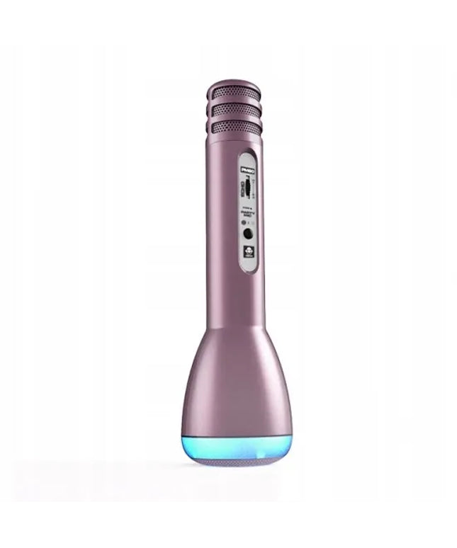 iDance PM71 „Bluetooth“ karaokės mikrofonas, rožinio aukso spalvos