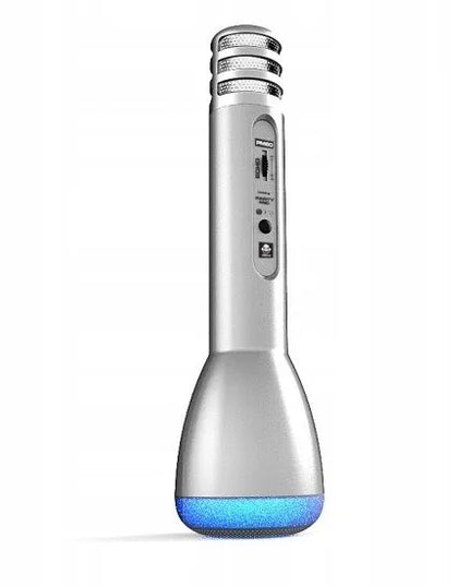 iDance PM71 Bluetooth karaokės mikrofonas, sidabrinis