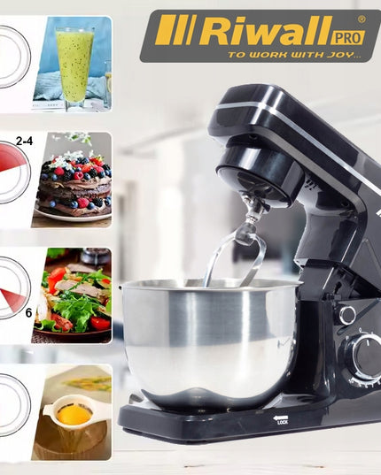 Planetinis Virtuvės Kombainas Maišytuvas Daugiafunkcis 7in1 2500W 4L Juodas