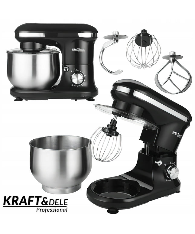 Planetinis robotas maišytuvas daugiafunkcis 3-in-1 2500W 5L 6 greičiai Kraft&Dele