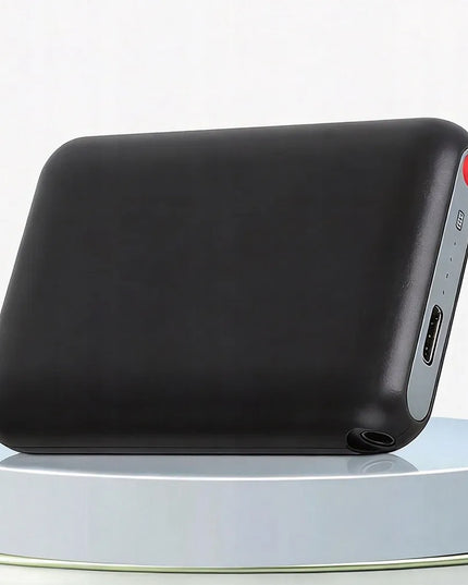 Mini įkraunamas išorinis akumuliatorius šildomoms kojinėms, 5 V, 5000 mAh, juodas