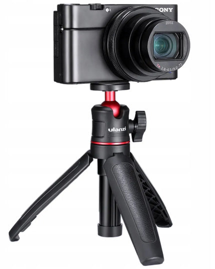 Mini stalinis trikojis su 3D galvute MONOPOD ULANZI MT-08, juodas, skirtas gimbalui