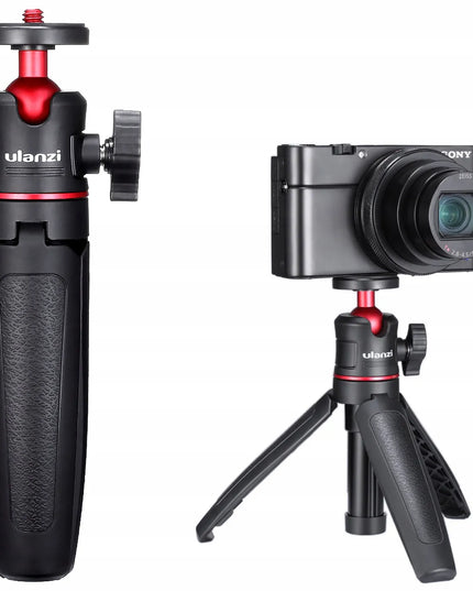 Mini stalinis trikojis su 3D galvute MONOPOD ULANZI MT-08, juodas, skirtas gimbalui