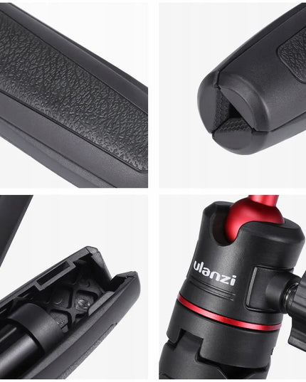 Mini stalinis trikojis su 3D galvute MONOPOD ULANZI MT-08, juodas, skirtas gimbalui