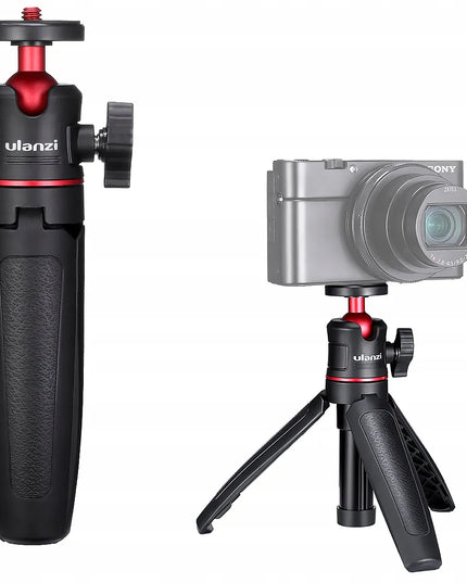 Mini stalinis trikojis su 3D galvute MONOPOD ULANZI MT-08, juodas, skirtas gimbalui