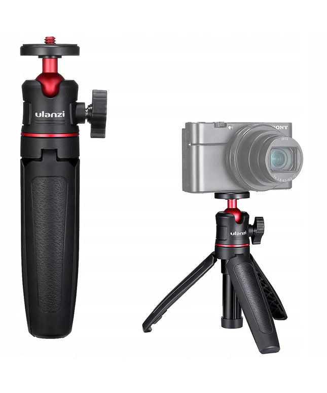 Mini stalinis trikojis su 3D galvute MONOPOD ULANZI MT-08, juodas, skirtas gimbalui
