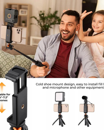 Mini trikojis, asmenukių lazdelė telefonui su „Bluetooth“ nuotolinio valdymo pulteliu K&F