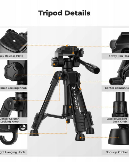 Mini trikojis filmavimui K&F Concept KF09.166 – kompaktiškas ir lengvas