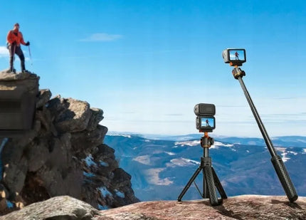 Mini trikojis, asmenukių lazda 65 cm, 360° galvutė DJI Osmo Nano ir Action 6