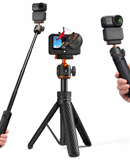 Mini trikojis, asmenukių lazda 65 cm, 360° galvutė DJI Osmo Nano ir Action 6