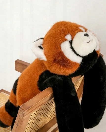 Sveriama pliušinė raudonoji panda „Ciężkomiś“, didelė, 65 cm, 1 kg