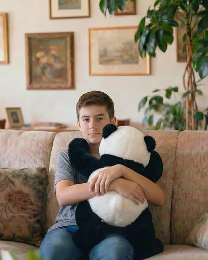 Svertinė panda „Luxma“, 65 cm, terapinė pliušinė žaislinė, 1 kg