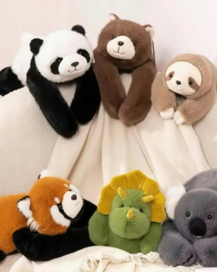 Svertinė panda „Luxma“, 65 cm, terapinė pliušinė žaislinė, 1 kg