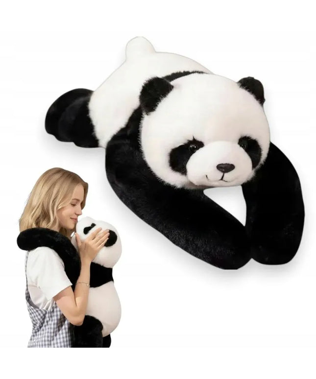 Svertinė panda „Luxma“, 65 cm, terapinė pliušinė žaislinė, 1 kg