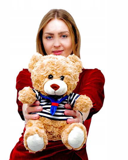Pliušinis meškiukas – apkabinamas žaislas, dovana vaikui, 24 cm