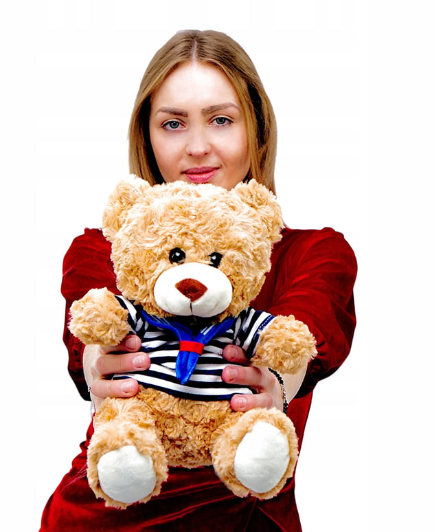 Pliušinis meškiukas – apkabinamas žaislas, dovana vaikui, 24 cm
