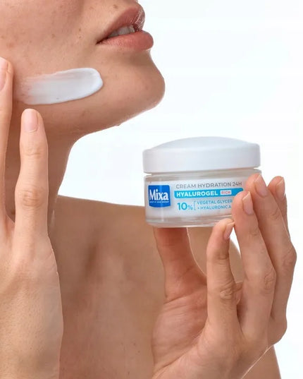 Mixa Hyalurogel intensyviai drėkinamasis kremas 24h sausai odai 50 ml