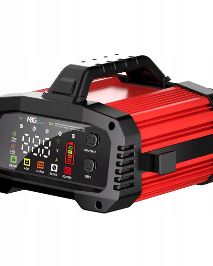 Galingas išmanusis automobilinis akumuliatorių įkroviklis MBG Line FPT-250 MAX, 12 V / 24 V, 25 A
