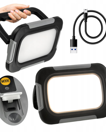 Galinga LED darbo lempa statybinė, nešiojama, akumuliatorinė 10W 700lm