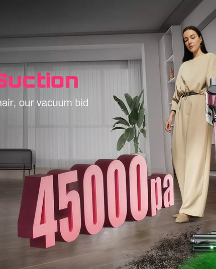 Galingas belaidis vertikalus dulkių siurblys Laresar V7 350W 45000Pa