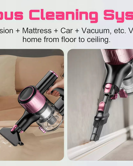 Galingas belaidis vertikalus dulkių siurblys Laresar V7 350W 45000Pa