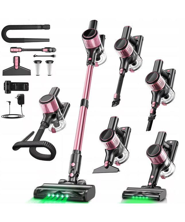 Galingas belaidis vertikalus dulkių siurblys Laresar V7 350W 45000Pa