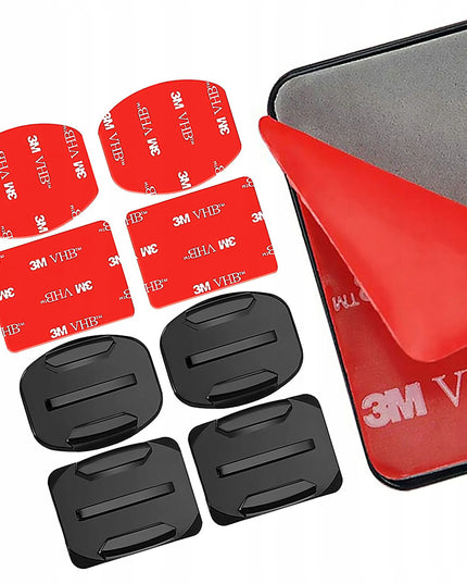 3M VHB lipdukinių laikiklių rinkinys „GoPro HERO“ 13, 12, 11, 10, 9, 8, 7, 6, 5, 4, 3