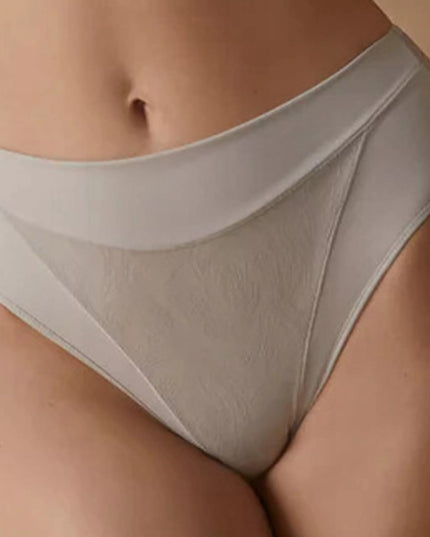 Formuojamosios kelnaitės aukštu liemeniu su tiuliniu užpakaliuku XXL (50) Violeta Braga Tierra smėlio spalvos