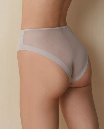 Formuojamosios kelnaitės aukštu liemeniu su tiuliniu užpakaliuku XXL (50) Violeta Braga Tierra smėlio spalvos