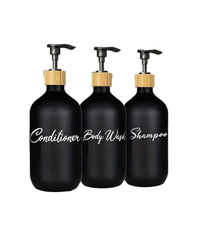 Modernūs 3-in-1 Muilo Dozatoriai, Juodos Spalvos