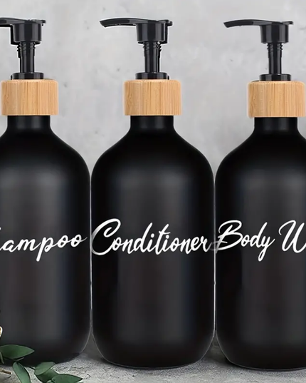 Modernūs 3-in-1 Muilo Dozatoriai, Juodos Spalvos