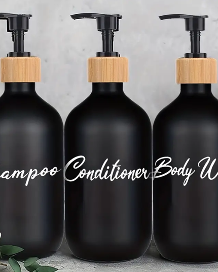 Modernūs 3-in-1 Muilo Dozatoriai, Juodos Spalvos